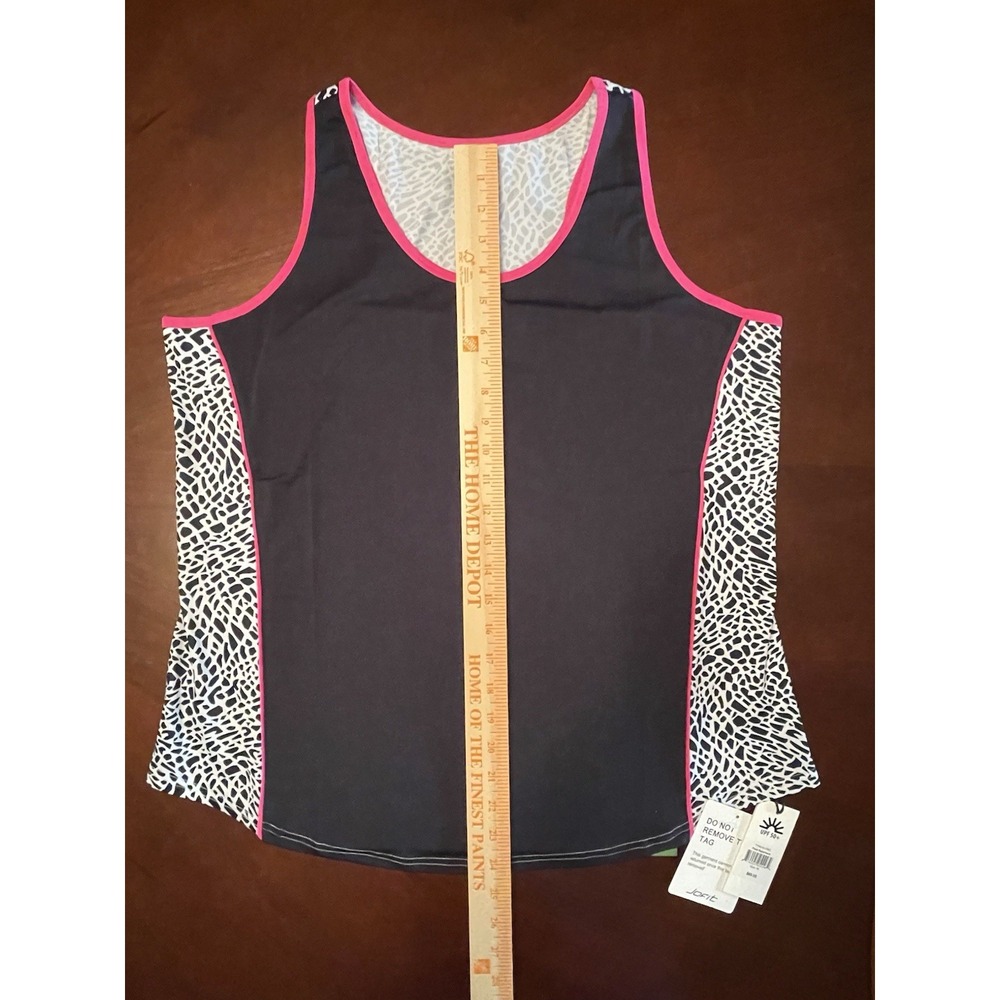 Jofit Racerback Shirt Womens XLarge Black/White Sleeveless Running Outdoor $68 - Picture 10 of 11